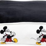 Disney Dog Bed, Mickey Mouse Walking Pose White, Rectangle Gusset