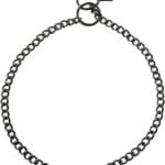 Herm Sprenger Black Stainless Steel Choke Dog Training Collar No-Pull Slip Chain for Small Medium Large Dogs for Easy Control Show Chain Collar Made in Germany 2mm 26in (65cm)