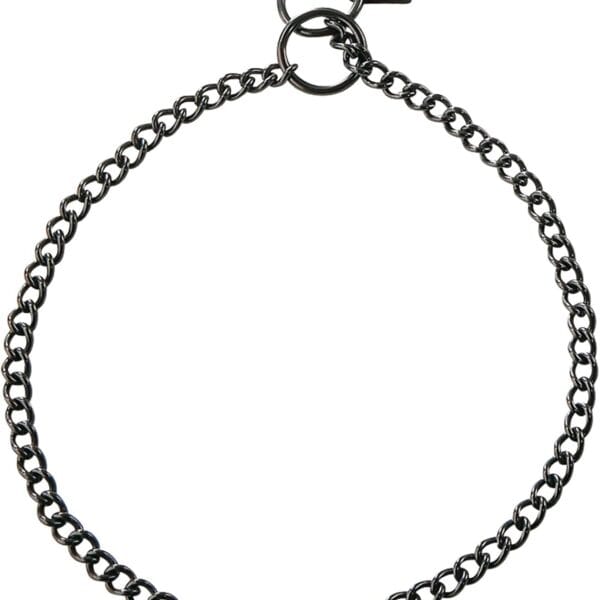 Herm Sprenger Black Stainless Steel Choke Dog Training Collar No-Pull Slip Chain for Small Medium Large Dogs for Easy Control Show Chain Collar Made in Germany 2mm 26in (65cm)