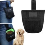Dog Training Treat Pouch Portable Dog Walking Waist Bag Outdoor Pet Training Reward Container Hook Design Mini Waist Pocket Bag for Pet Snack Kibbles Toys Accessories