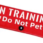 Advivio in Training Do Not Pet Funny Red Dog Leash Sleeve - Leash Wrap for Pet Dogs Walking - Dog's Gift and Dog Owner Gift