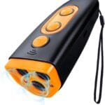Dog Bark Deterrent Device, Ultrasonic Anti-Barking Device for Dogs Training, Safe and Effective, Up to 35FT Long Range Rechargeable & Portable Bark Shield Indoor and Outdoor Use, Orange
