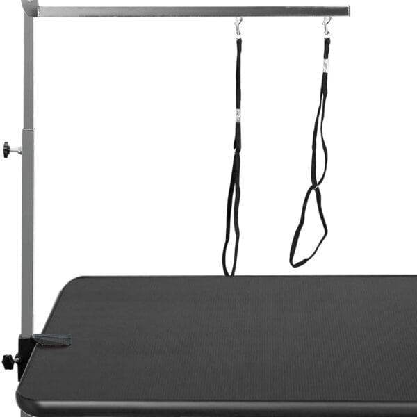 confote Pet Grooming Adjustable Arm with Clamp Dog Grooming Loop and No Sit Haunch Holder Stainless Steel Innovative Portable Grooming Arms