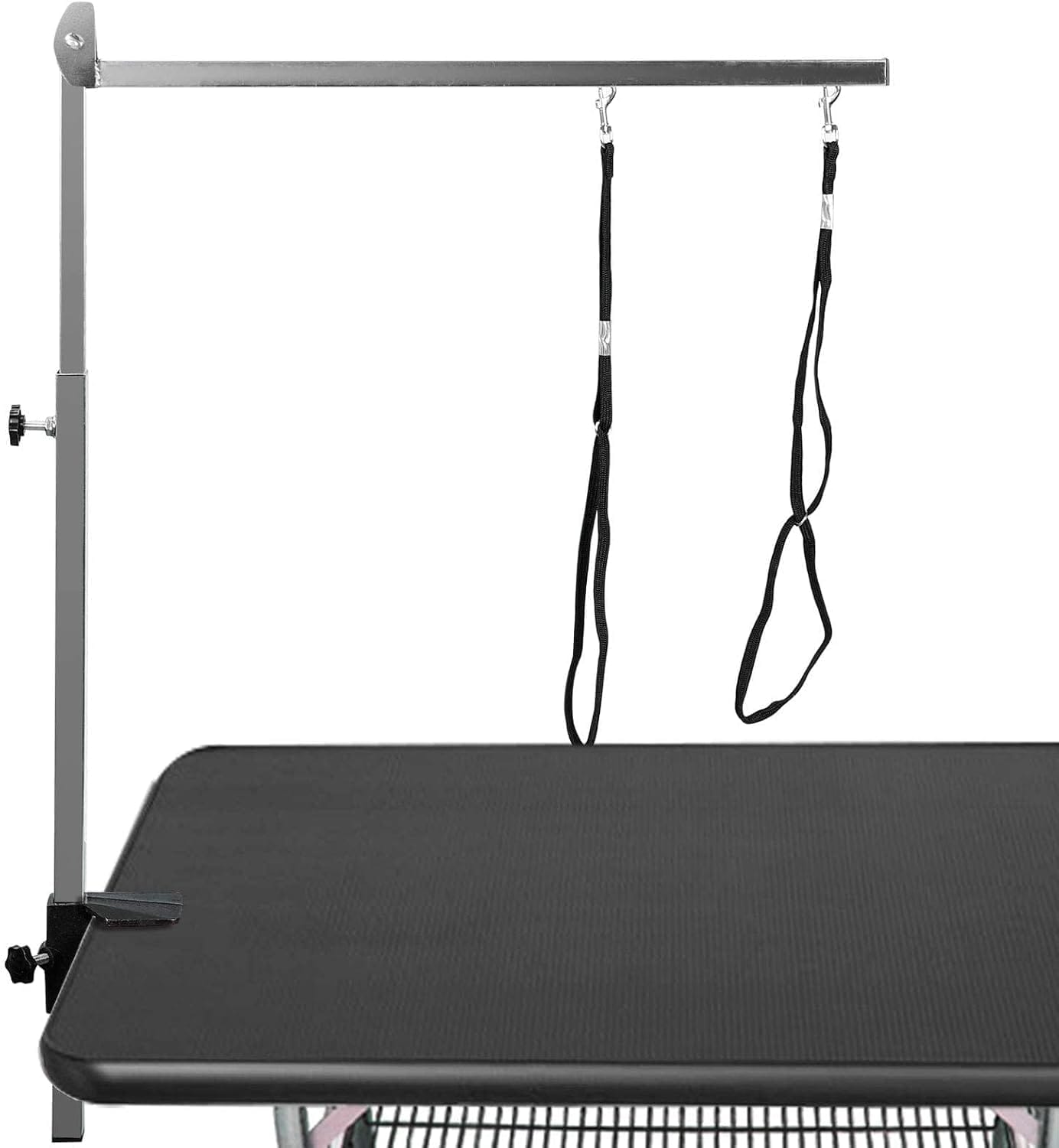 confote Pet Grooming Adjustable Arm with Clamp Dog Grooming Loop and No Sit Haunch Holder Stainless Steel Innovative Portable Grooming Arms confote Pet Grooming Adjustable Arm with Clamp Dog Grooming Loop and No Sit Haunch Holder Stainless Steel Innovative Portable Grooming Arms