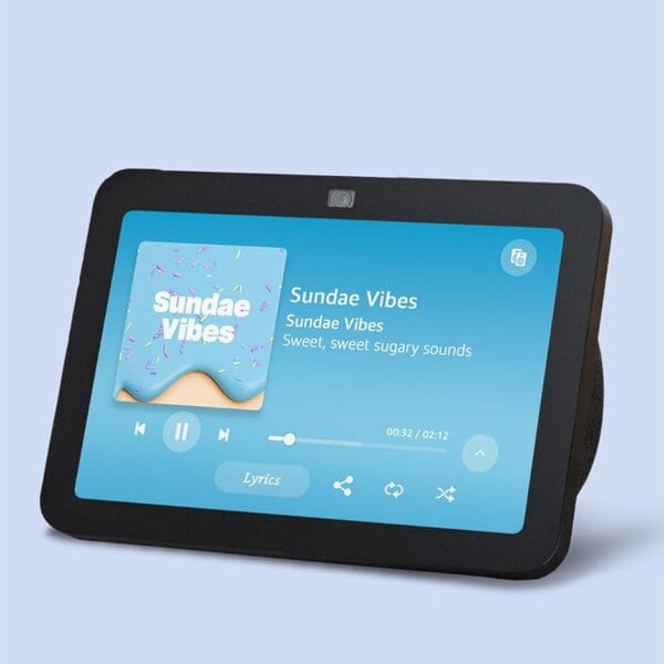 Like-New Amazon Echo Show 8, With Spatial Audio, Smart Home Hub, ideal for open living spaces, includes Alexa, Charcoal