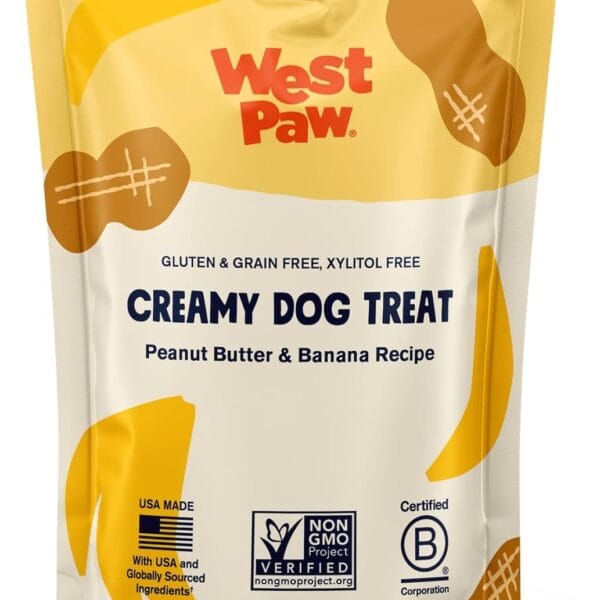 WEST PAW Creamy Treats Peanut Butter & Banana 6.2 Oz