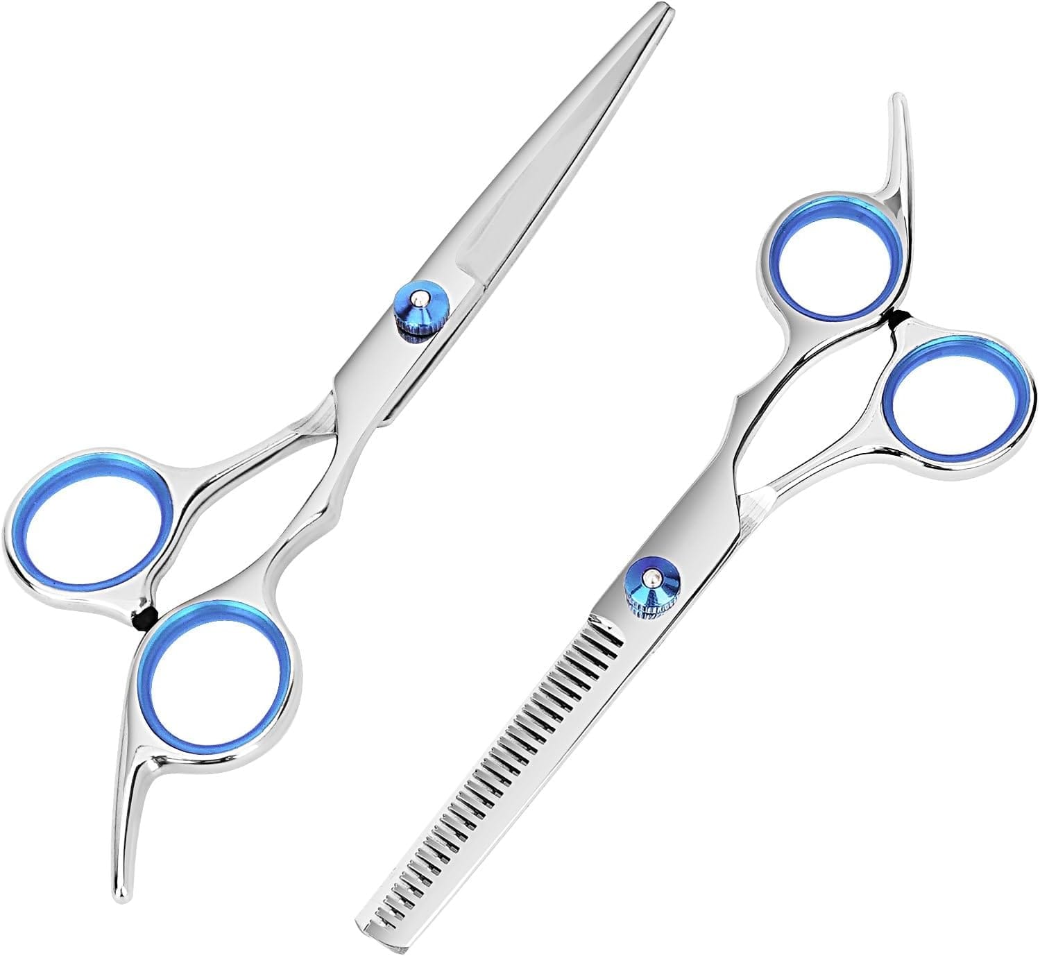 Hair Cutting Scissors and Thinning Shears, 6.5in Professional Stainless Steel Barber Scissors with Sharp Blades, Ergonomic Hairdressing Scissors for Men Women Kids and Pets Hair Hair Cutting Scissors and Thinning Shears, 6.5in Professional Stainless Steel Barber Scissors with Sharp Blades, Ergonomic Hairdressing Scissors for Men Women Kids and Pets Hair