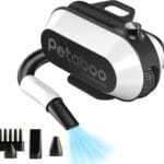 petaboo Dog Dryer - Ultra-Quiet 40dB Cat Mode, Portable & All-in-One Storage, 3-in-1 Nozzles & Adjustable Speed/Temp, Negative Ion Technology, BLDC Motor, Force Dryer for Dogs & Cats