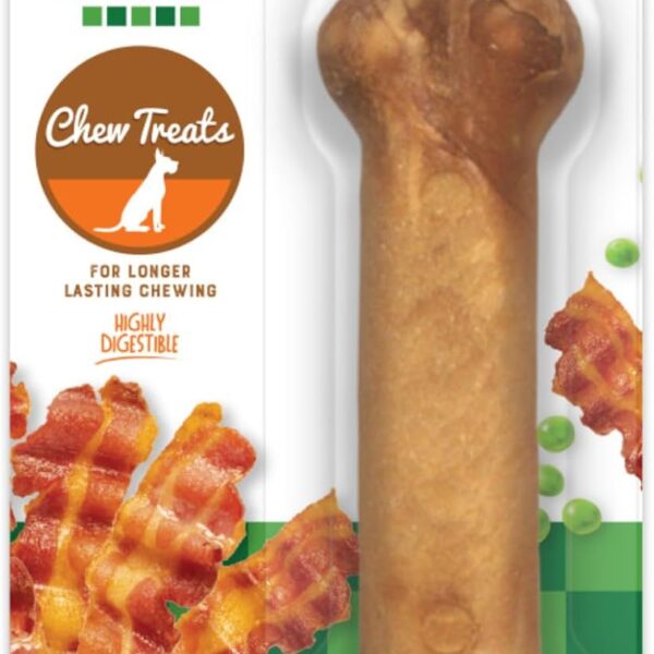 Healthy Edibles All-Natural Long Lasting Chew Treats Bacon, Size Medium/Wolf - Up to 35 Lbs. (1 ct) (Pack of 1)