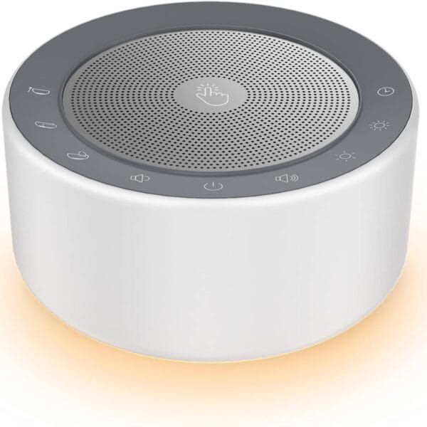 Kipcush Tibetan Meditation Bowl Sound Machine - 7 Different Sized Singing Bowls Sounds for Yoga, Meditation, Mindfulness, Chakra Healing, Sound Therapy and Stress Relief, Timer, Plug in