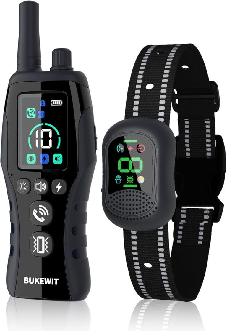 Dog Training Collar with Remote - 4900FT Dog Shock Collar with Remote Calling IP67 Waterproof with 4 Training Modes, Rechargeable E-Collar for All Breeds