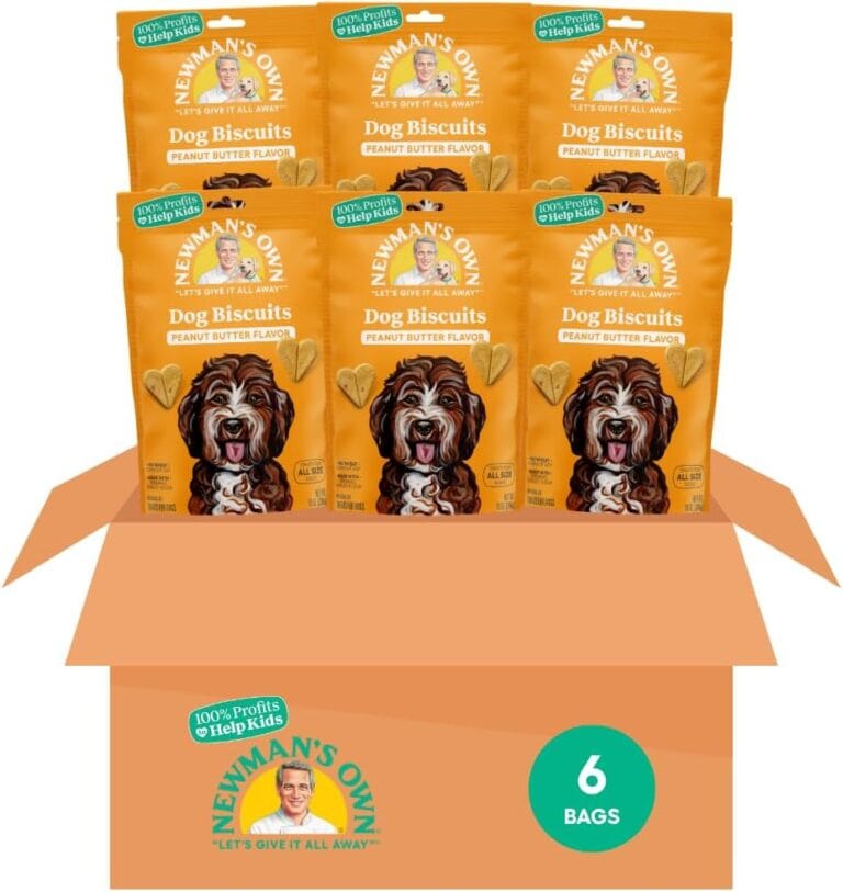 Newman's Own Dog Biscuits, Peanut Butter, 10-oz. (Pack of 6)