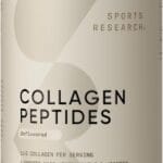 Sports Research Collagen Peptides - Hydrolyzed Type 1 & 3 Collagen Powder Protein Supplement for Healthy Skin, Nails, & Joints - Easy Mixing Vital Nutrients & Proteins, Collagen for Women & Men