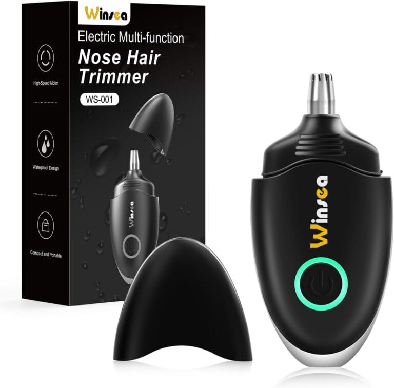 Ear and Nose Hair Trimmer for Men and Women  Travel Trimmer, High-Precision Nose Shaver, USB Rechargeable, Waterproof, Safe & Quiet Operation, Portable Ear Hair Remover Design