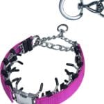 Prong Training Collar for Dogs, Rotating Ring Welding, Adjustable Dog Training Pinch Collar with Quick Release Buckle, for Small Medium Large Dogs