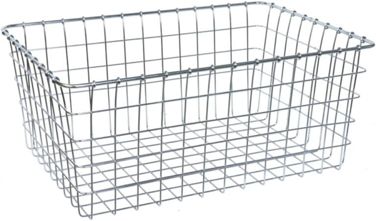 Wald 1275 Bicycle Basket, 21 x 15 x 9 (Chrome)