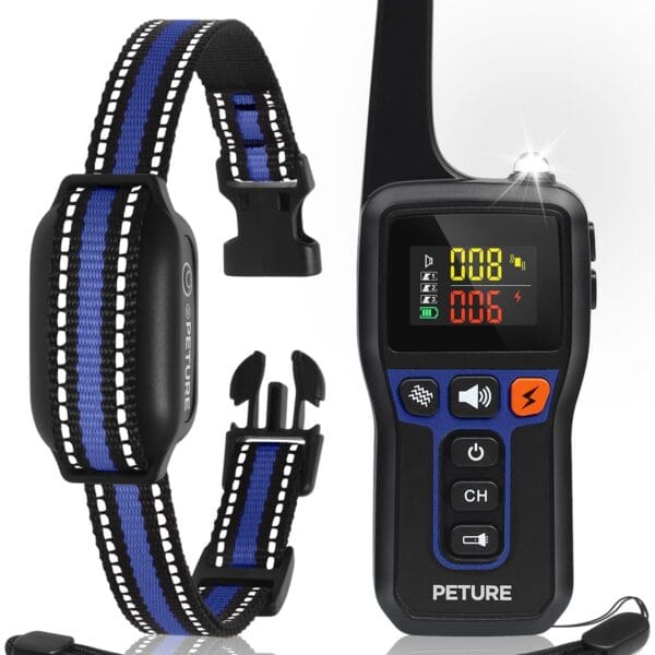 Bark Collar with Remote (7-120lbs), 3300Ft Automatic Bark and Training Collar Combo with Beep, Vibration, Static & Auto Mode, IPX7 Waterproof Dog Training Collar for Small Medium Large Dogs