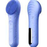 NgraCoola CLIE Facial Cleansing Brush, Waterproof and Rechargeable Face Scrub Brush for Men & Women, Cleansing, Exfoliating and Massaging, Electric Face Scrubber - Blue