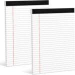 Legal Pads 8.5 x 11 White Note Pads 8.5 x 11 In 2 Pack Notepads 8.5 x 11 Writing Pads of Paper 8.5 x 11 Legal Notepads Wide Ruled White Lined Paper Pads 8.5 x 11 30 Sheets Per Legal Note Pads 8.5 x 11