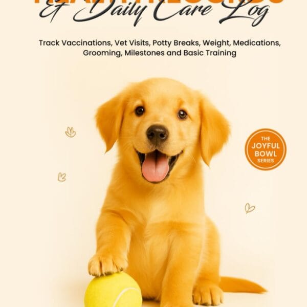 Puppy Health Records and Daily Care Log: Track Vaccinations, Vet Visits, Potty Breaks, Weight, Medications, Grooming, Milestones and Basic Training