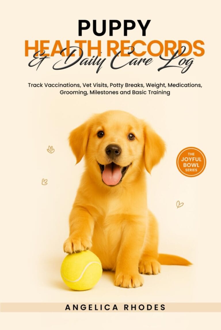Puppy Health Records and Daily Care Log: Track Vaccinations, Vet Visits, Potty Breaks, Weight, Medications, Grooming, Milestones and Basic Training
