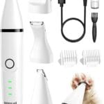 oneisall Cat Grooming Kit, 3 in 1 Quiet Cat Clippers for Thick Matted Paw Hair Trimmer, Heavy Coat Butt Shaver Cordless Pet Clippers Fur Trimmer for Dogs and Other Small Animals at Home Travel