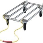 MidWest Homes for Pets Universal Dog Crate Dolly, Heavy-Duty Stainless Steel, Easy-Roll Wheels, Designed for Crates, Carriers, and Pet Equipment