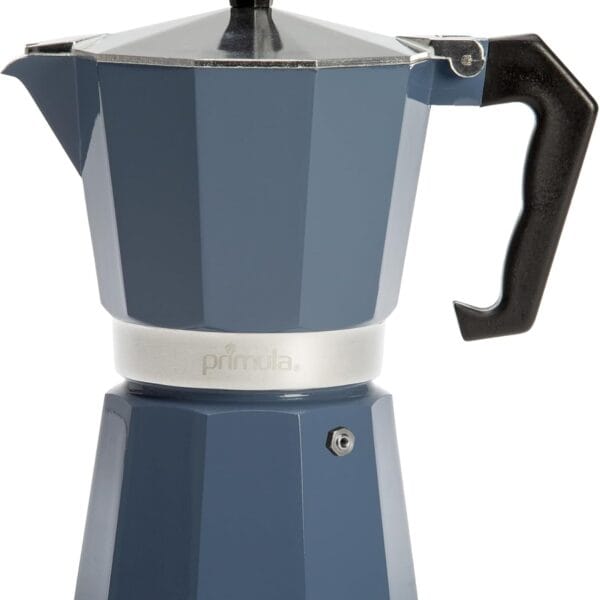 Primula Classic Stovetop Espresso and Coffee Maker, Moka Pot for Italian and Cuban Caf Brewing, Greca Coffee Maker, Cafeteras, 6 Espresso Cups, Blue