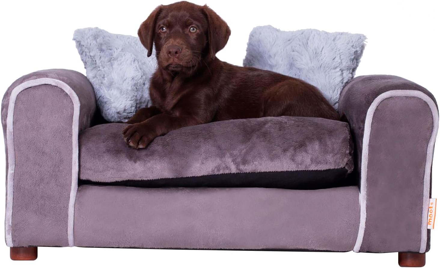 Moots Furry Pet Sofa Lounge, Charcoal, Small Moots Furry Pet Sofa Lounge, Charcoal, Small