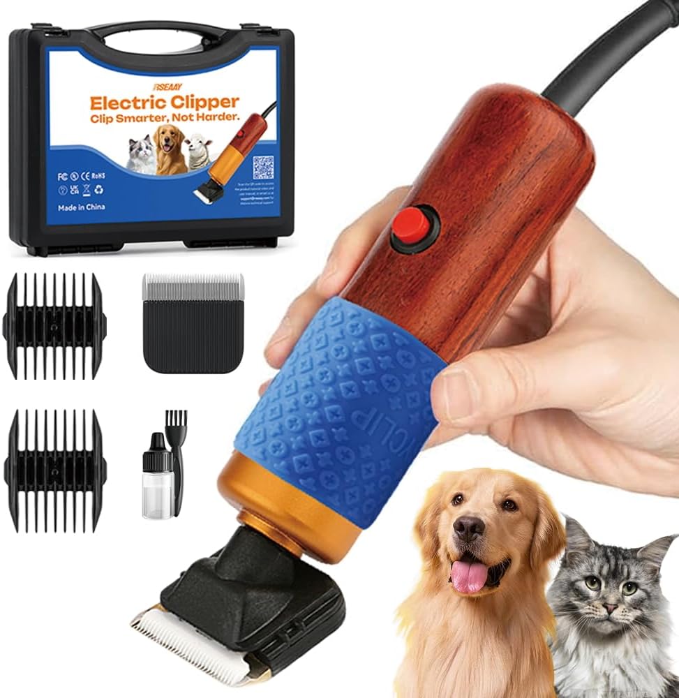 200W Professional Dog Grooming Clippers with Stepless Speed Control, Low Noise 200W Professional Dog Grooming Clippers with Stepless Speed Control, Low Noise