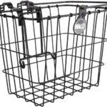 Wald 3114 Compact Front Quick Release Bicycle Basket with Bolt on Clamp (11.75 x 8 x 9, Black)