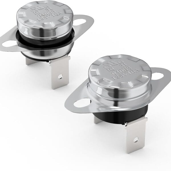UL/CUL KSD301 Thermostat 125V 16A Thermal Switch, 40C/104F Off and 30C/86F On Normally Closed N.C,Auto Reset Bimetal Snap Disc Overheat Protector,2pcs