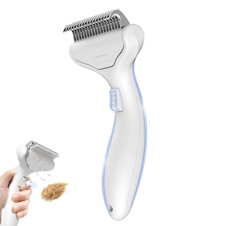 Undercoat Shedding Brush for Dogs & Cats  Professional Deshedding & Dematting Tool  Grooming Comb for Long Hair, German Shepherds & All Pets