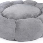 Sherry Kline Pets Daisy Round Donut Shape Calming Bed for Dogs and Cats, from Soft Faux Fur, Available in 4 Sizes, Machine Washable