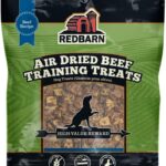 Redbarn Pet Products All-Natural Air Dried Beef Training Treats for Puppies & Dogs  Grain-Free Single Protein Rewards Made in USA for Small, Medium, & Large Breeds - 8 oz Resealable Bag