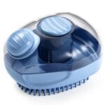 JIGA Cat Brush, Dog Bath Brush with Shampoo Dispensing, Dog Brush for Shedding with Self Cleaning, Dog Grooming Supplies, Blue