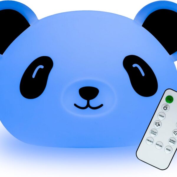 Presence The Meditating Panda, Guided Visual Meditation Tool for Practicing Mindfulness, 3 in 1 Breathing Light with Night Light and Noise Machine, 4-7-8 Breathing for Relaxation and Stress Relief