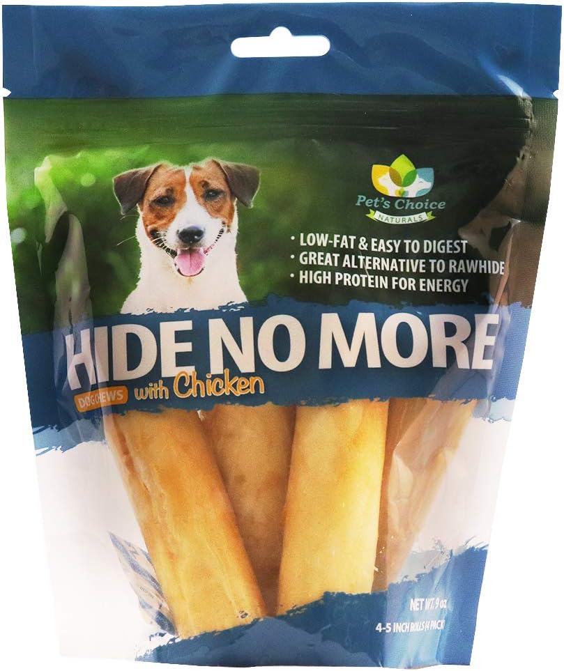Pets Choice Pharmaceuticals HideNoMore, Rawhide Free Chicken Chew Treats for Dogs, 4-5" 4 ct Pets Choice Pharmaceuticals HideNoMore, Rawhide Free Chicken Chew Treats for Dogs, 4-5" 4 ct
