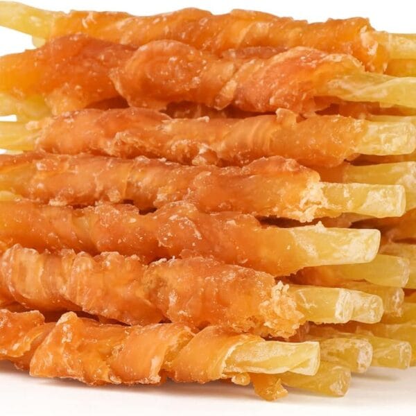 MON2SUN Rawhide Free Dog Treats Chicken Wrapped Cod Sticks for Small Dogs Healthy Training Treats Soft Snacks (14.11 Ounce -Pack of 1)