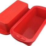 SILIVO Silicone Bread and Loaf Pans (2 Pack) - Nonstick Silicone Baking Mold for Homemade Loaf, Bread and Meatloaf - 8.9x3.7x2.5 inch
