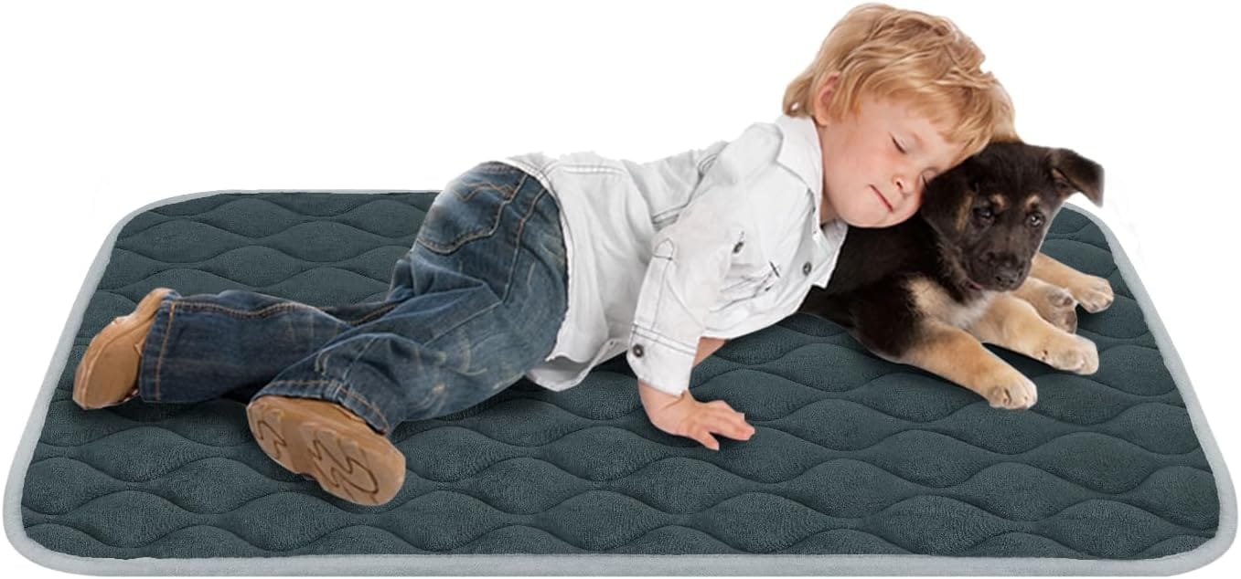 furrybaby Dog Bed Mat Flat Crate Mat with Anti-Slip Bottom Machine Washable Pet Kennel Pad for Dog Sleeping (XL 48x30'', Grey Mat) furrybaby Dog Bed Mat Flat Crate Mat with Anti-Slip Bottom Machine Washable Pet Kennel Pad for Dog Sleeping (XL 48x30'', Grey Mat)