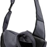 Pet Sling Carrier for Small Dogs Cats Breathable Mesh Travelling Hands-Free Puppy Backpack(Fits Approximately 3 lbs to 6 lb Pets)