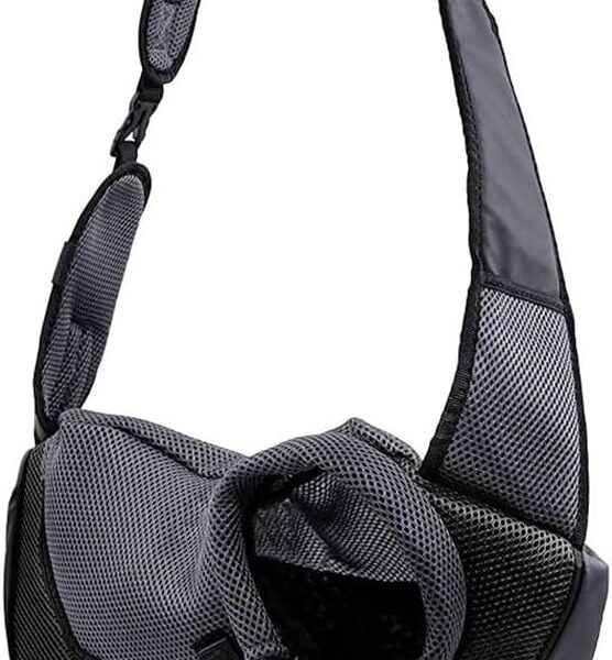 Pet Sling Carrier for Small Dogs Cats Breathable Mesh Travelling Hands-Free Puppy Backpack(Fits Approximately 3 lbs to 6 lb Pets)