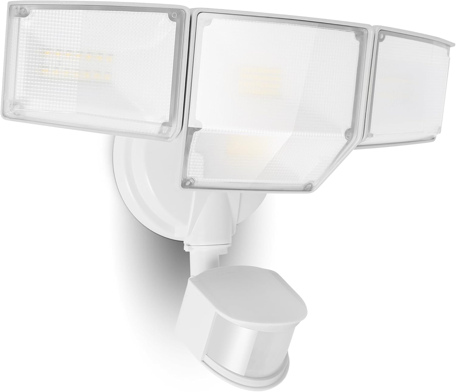 LUTEC 80W 9000LM LED Security Light Hardwire Motion Sensor Outdoor Lights, 4 Head LED Flood Lights Outdoor 5000K Daylight, IP65 Waterproof, Motion Detected Lights for Outside, Garage, Yard (White) LUTEC 80W 9000LM LED Security Light Hardwire Motion Sensor Outdoor Lights, 4 Head LED Flood Lights Outdoor 5000K Daylight, IP65 Waterproof, Motion Detected Lights for Outside, Garage, Yard (White)