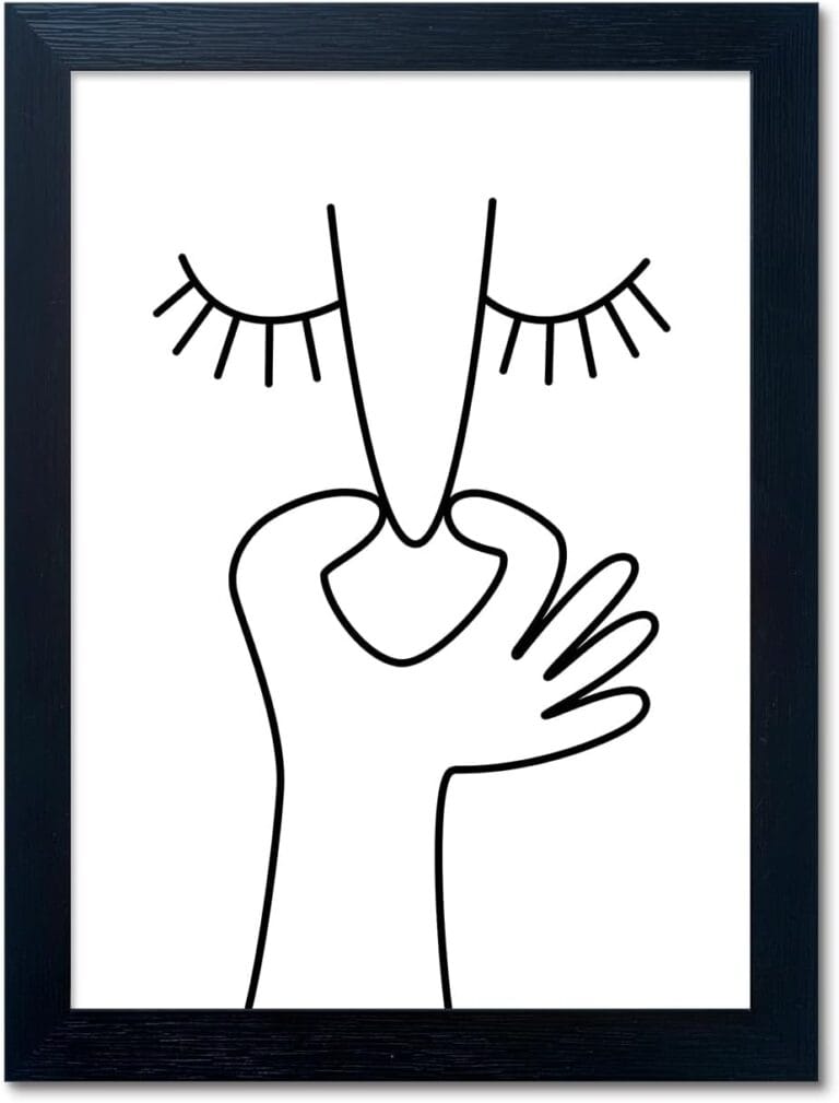 Funny Bathroom Wall Decor Black and White Bathroom Wall Art Framed Toliet Art Print Painting Decor Artwork