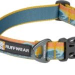 Ruffwear, Crag Dog Collar, Stylish Adventure Collar with Premium Reflective Design, Quick Release Buckle, Lightweight All-Day Comfort, Rising Wave, 14"-20"