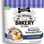 Three Dog Bakery Blueberry Pancake Bites, Treats with Real Blueberries & Vanilla, Mess-Free Snacks & Training Cookies for Dogs & Puppies, Human-Inspired
