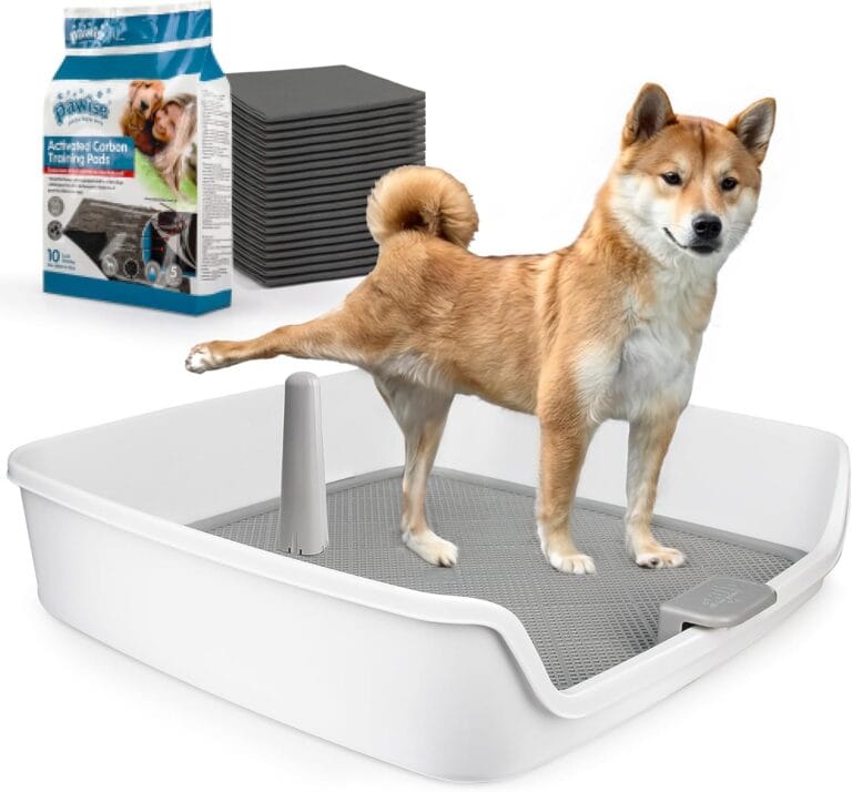 ALL FOR PAWS Pee Pad Holder, XL Dog Litter Box, Puppy Pads Holder, Puppy Potty Tray for Small/Medium/Large Dog Potty Training, 25" x 25"