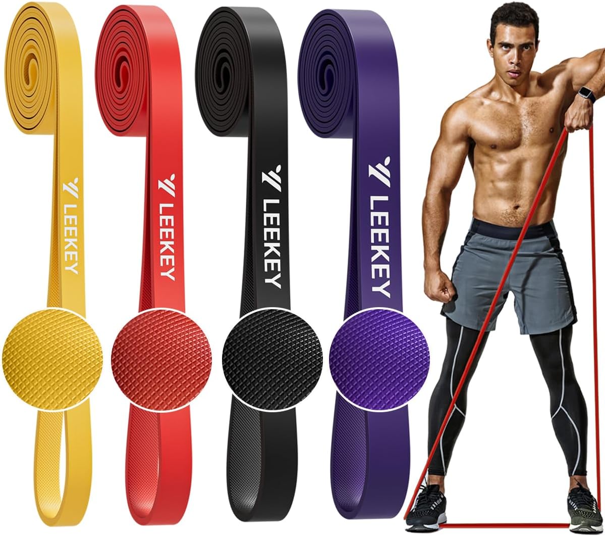 LEEKEY Resistance Bands,Rubber Exercise Bands - Workout Bands Set, 5-85LBS Resistance Bands for Working Out,for Men and Women Fitness Training, Physical Therapy,Home Workouts LEEKEY Resistance Bands,Rubber Exercise Bands - Workout Bands Set, 5-85LBS Resistance Bands for Working Out,for Men and Women Fitness Training, Physical Therapy,Home Workouts