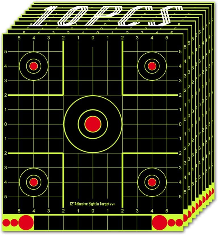 ATFLBOX 12x12 inch Splatter Paper Targets and Adhesive Target Papers.Shooting Outdoor and Indoor. Rective Shooting Targets for Air Gun - Rifle - Pistol - Airsoft - Air Rifle